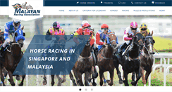 Desktop Screenshot of malayan-racing.com