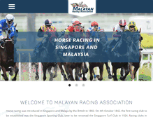 Tablet Screenshot of malayan-racing.com